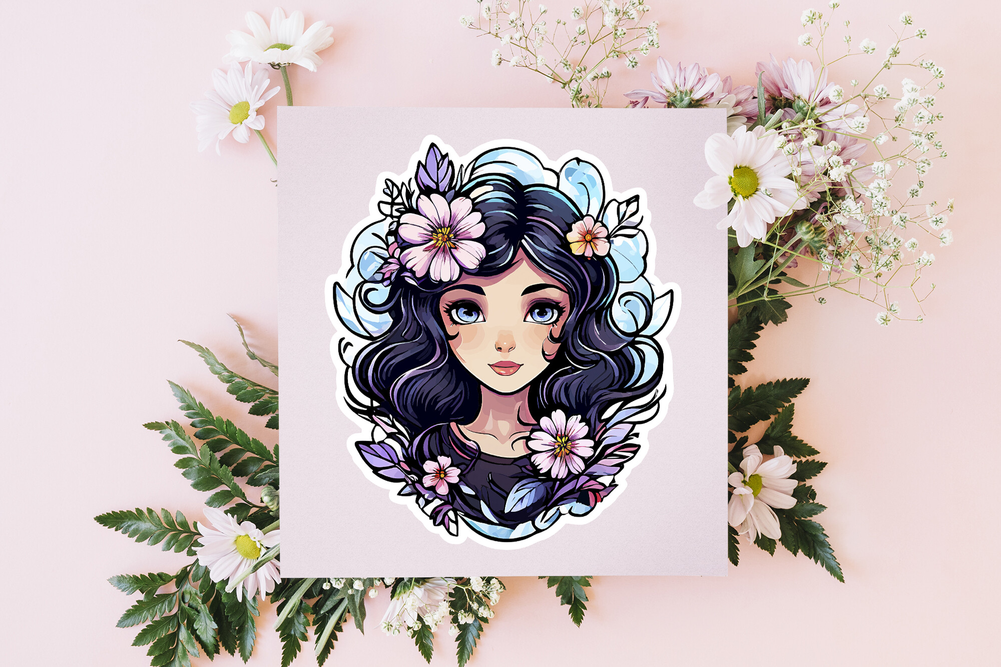 Hand-drawn Flower Sticker and Tattoo Graphic by shahtech50 · Creative ...