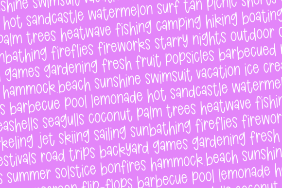 Hawaiian Kayaking Font PNG with transparent background - Preview 1