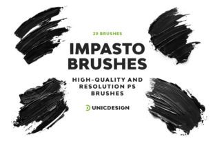 Impasto Photoshop Brushes