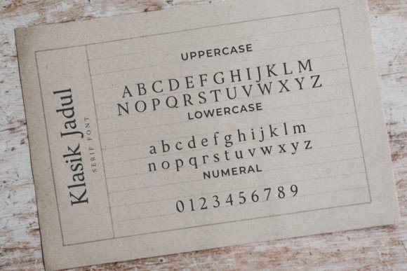 Klasik Jadul Font PNG with transparent background - Preview 4