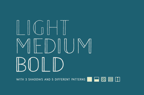 Naive Inline Sans Font PNG with transparent background - Preview 1