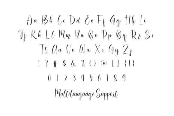 Outhandle Font PNG with transparent background - Preview 2