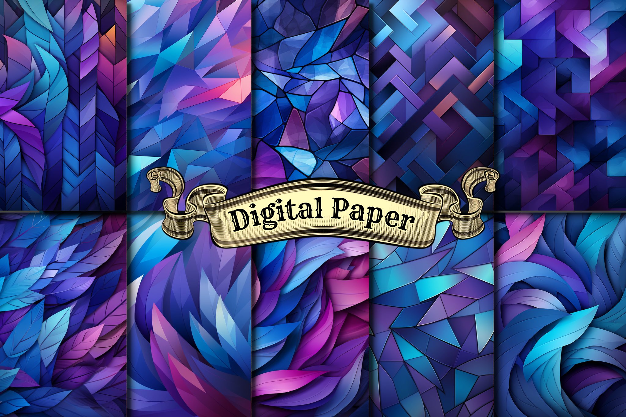 Purple Opal Digital Paper Graphic by craftsmaker · Creative Fabrica