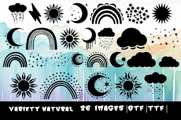 Variety Natural Dingbats Font By MOMAT THIRTYONE
