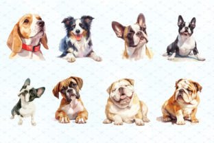 Watercolor Dog Breeds Clipart Svg Bundle Graphic by ArtCursor ...