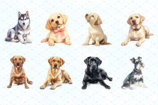 Watercolor Dog Breeds Clipart Svg Bundle Graphic by ArtCursor ...