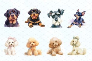 Watercolor Dog Breeds Clipart Svg Bundle Graphic by ArtCursor ...