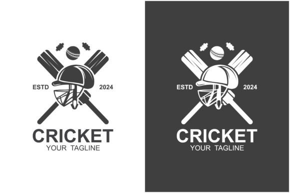 Cricket Logo Vector Icon Design Graphic Logos By Acillia eggi saputri