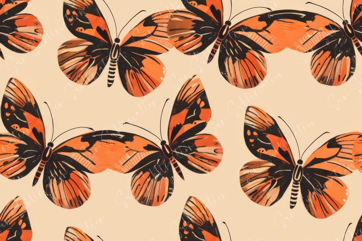 A Seamless Pattern with a Vintage Graphic by Sun Sublimation · Creative ...