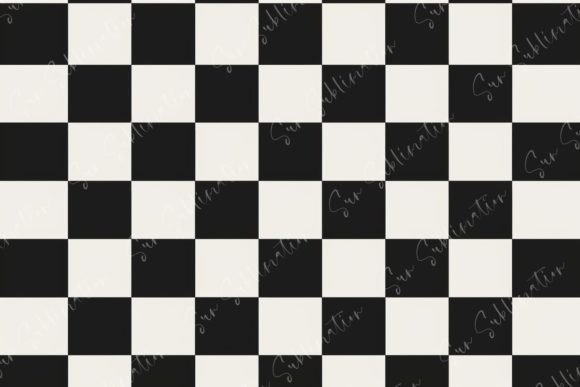 Black and White Checkered Pattern Graphic Patterns By Sun Sublimation