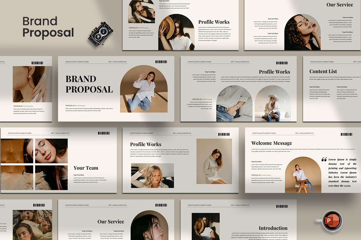 Plantilla de PowerPoint para Propuestas de Marca