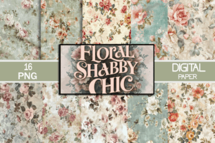 Floral Shabby Chic Graphic by Printable Design · Creative Fabrica