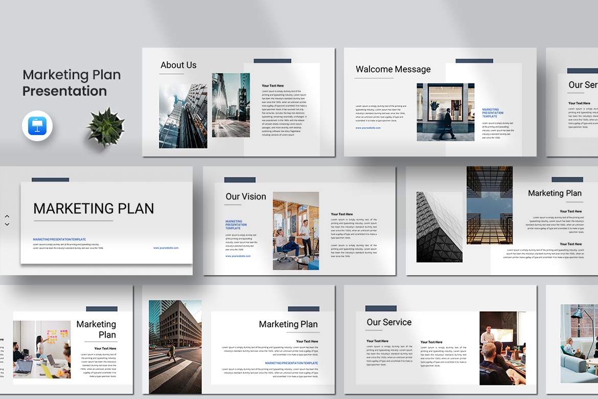 Plan de marketing - Plantilla de Keynote