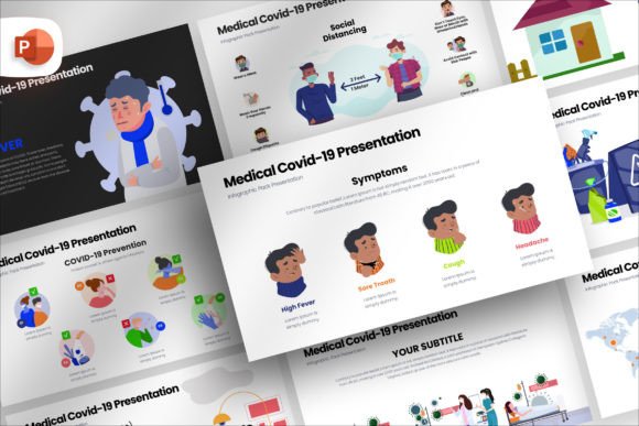 Medical Covid-19 Infographic Template