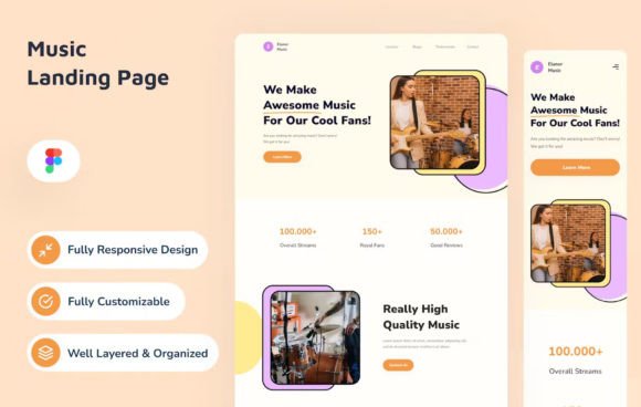 Music Landing Page
