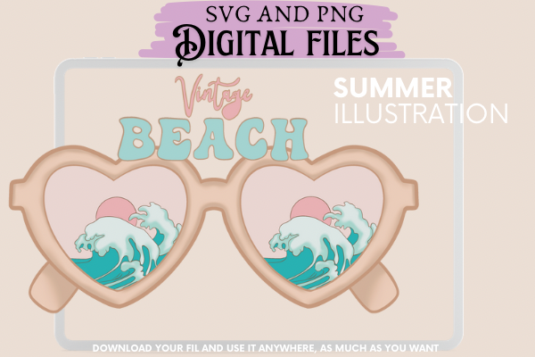 Retro Sunglasses Beach Graphic by rayan · Creative Fabrica
