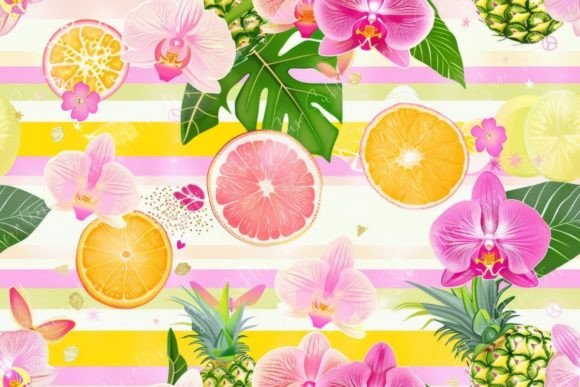 Tropical Summer Pattern Graphic Patterns By Sun Sublimation