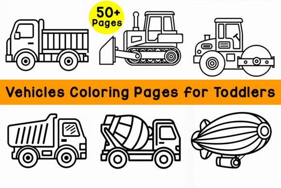 Vehicles Coloring Pages for Toddlers