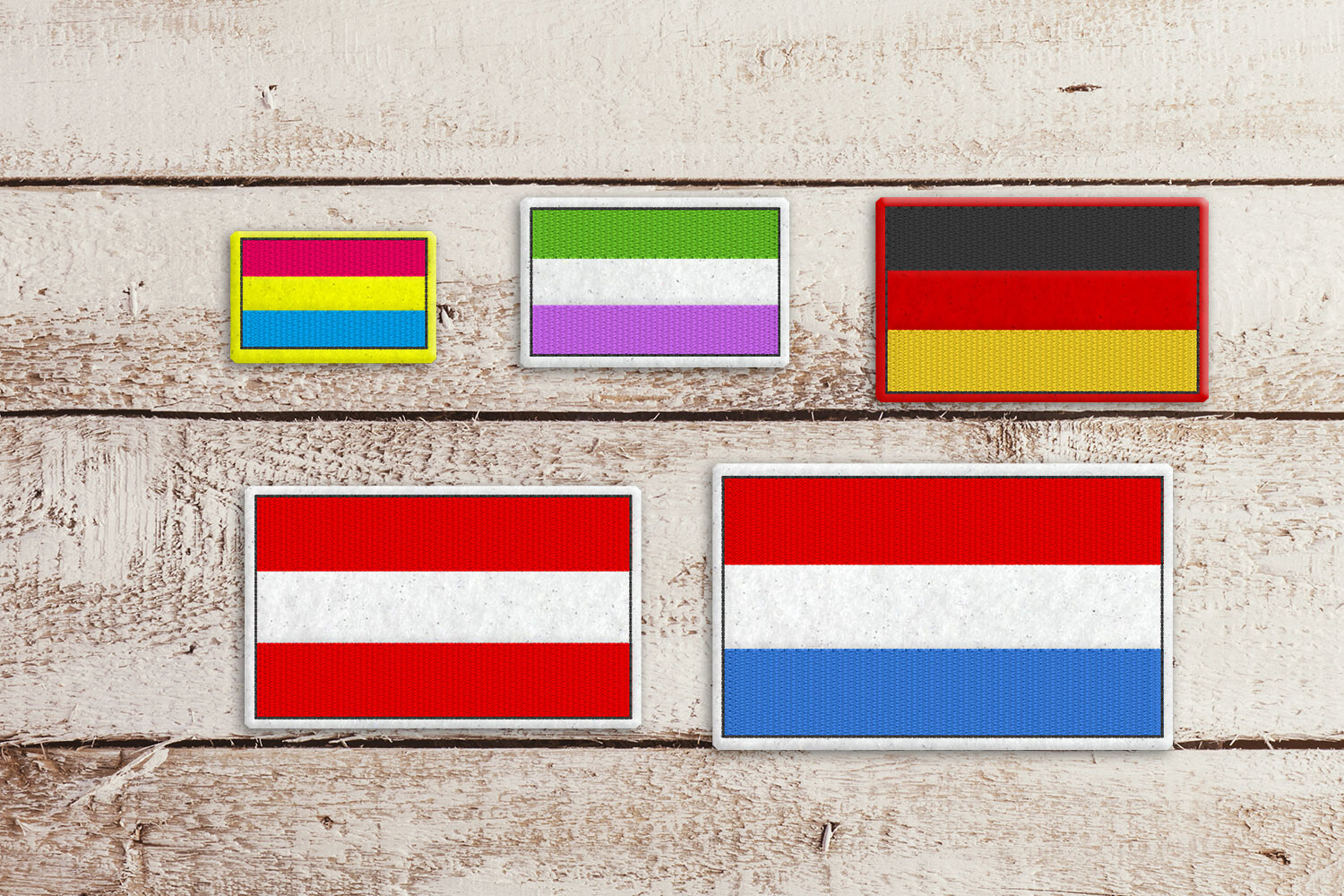 3 Color Horizontal Stripe Flag Feltie