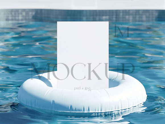 5x7 Summer Mockup Greeting Card Afbeelding Uitnodigingen en Wenskaarten Door TatiMockups