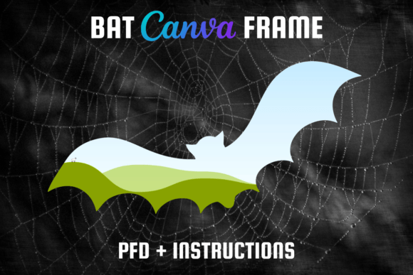 Bat Canva Frame Template