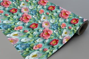 3D Spring Flowers Seamless Pattern Graphic by mspro996 · Creative Fabrica
