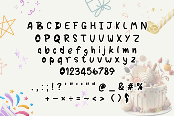 Big Birthday Font - Preview 1