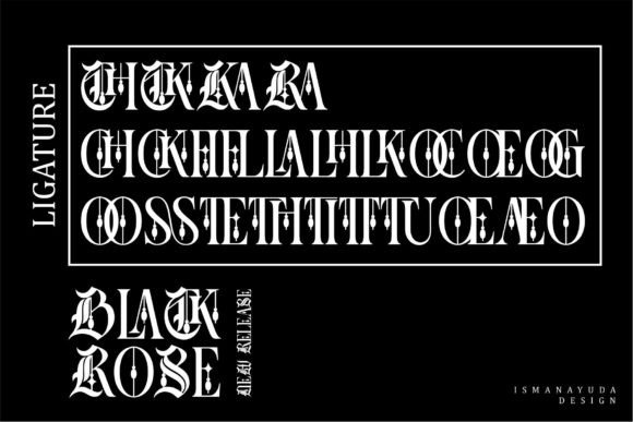Black Rose Font - Preview 6