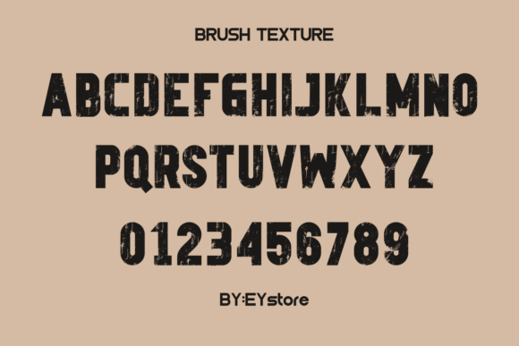 Brush Texture Font - Preview 5