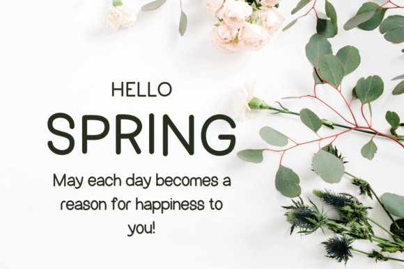 Cute Spring Font PNG with transparent background - Preview 2