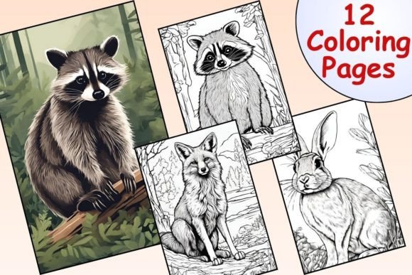 Deciduous Forest Animals Coloring Pages