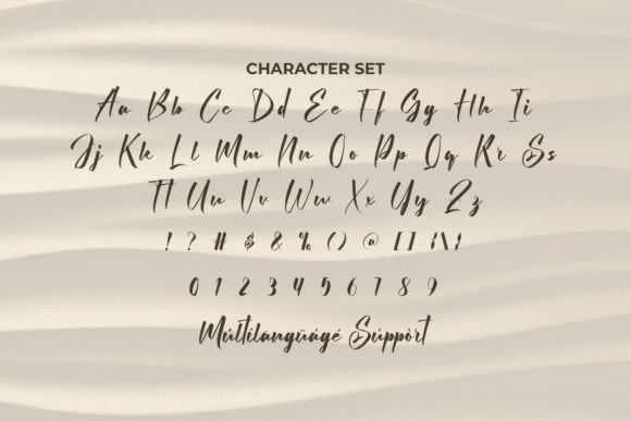 Golden Sapphire Font PNG with transparent background - Preview 2