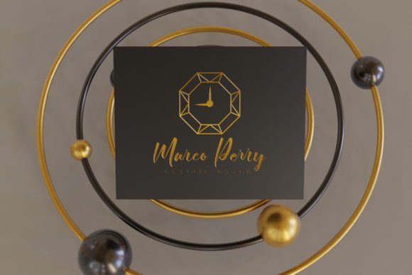Golden Sapphire Font PNG with transparent background - Preview 5