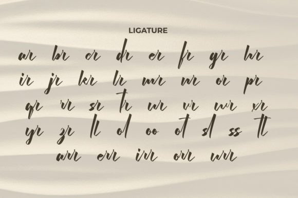 Golden Sapphire Font PNG with transparent background - Preview 6
