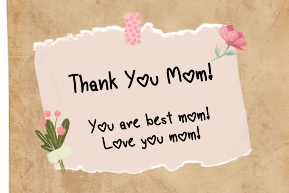 Happy Mother Font - Preview 5