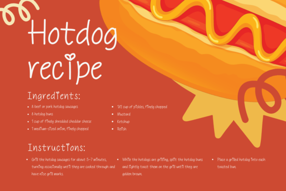 Hot Dog Font - Preview 2