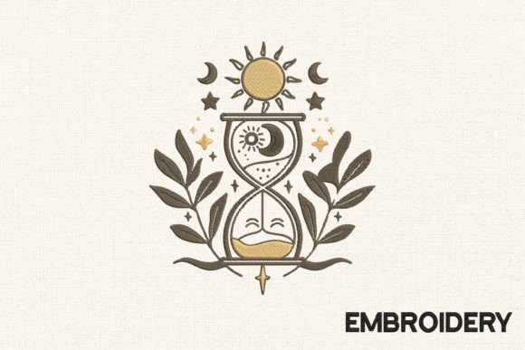 Hourglass with the Sun and Moon