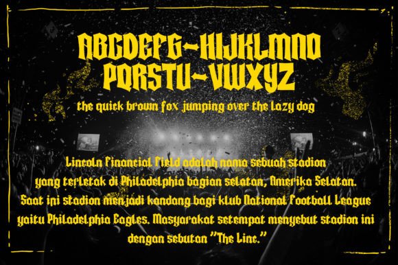 Ireng Njanges Font - Preview 3