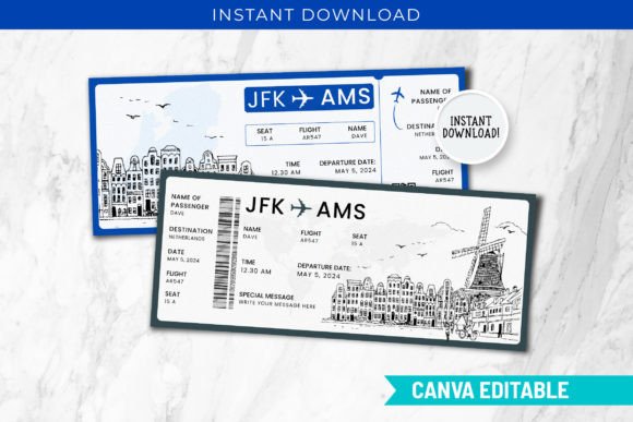Netherlands Trip Surprise Gift Ticket