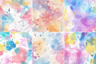 Pastel Splash Seamless Repeat Pattern Graphic by Ikota Design ...
