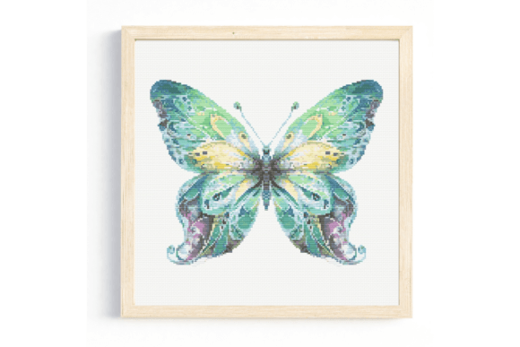 Pastel Tones Butterfly 1 Cross Stitch