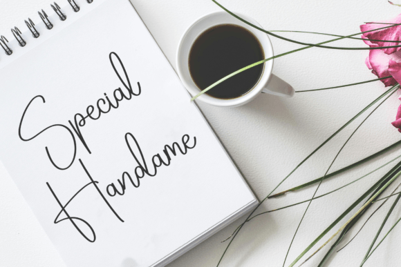 Pictural Signature Font PNG with transparent background - Preview 2