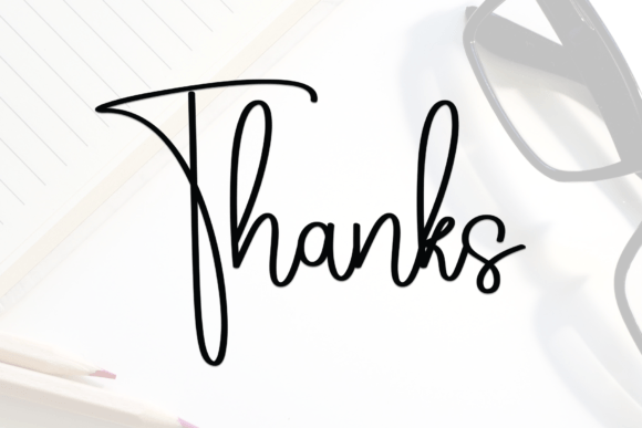 Pictural Signature Font PNG with transparent background - Preview 4