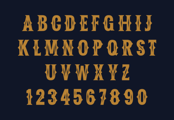Poker Font font preview - 1