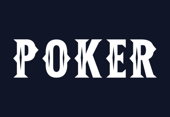 Poker Font font preview - 2