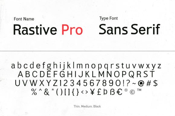 Rastive Font font preview - 6