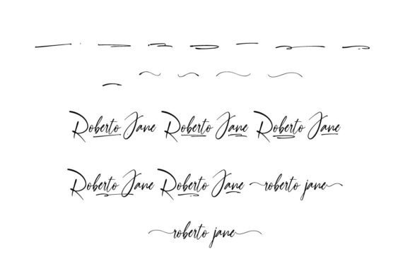 Roberto Jane Font PNG with transparent background - Preview 6