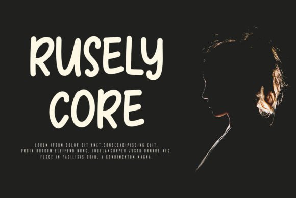Rumsell Font PNG with transparent background - Preview 1