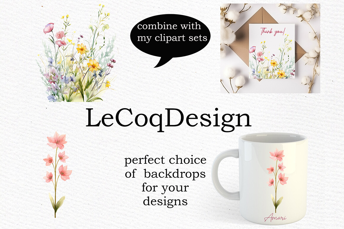 Spring Flowers Clipart Wild Flowers PNG - photo 6