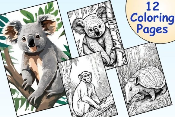 Tropical Dry Forest Animal Coloring Page